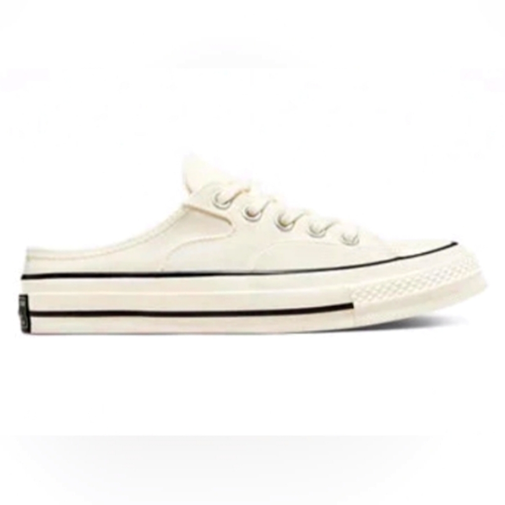 Converse Women's White Slip-On Mules Sneakers NWOT